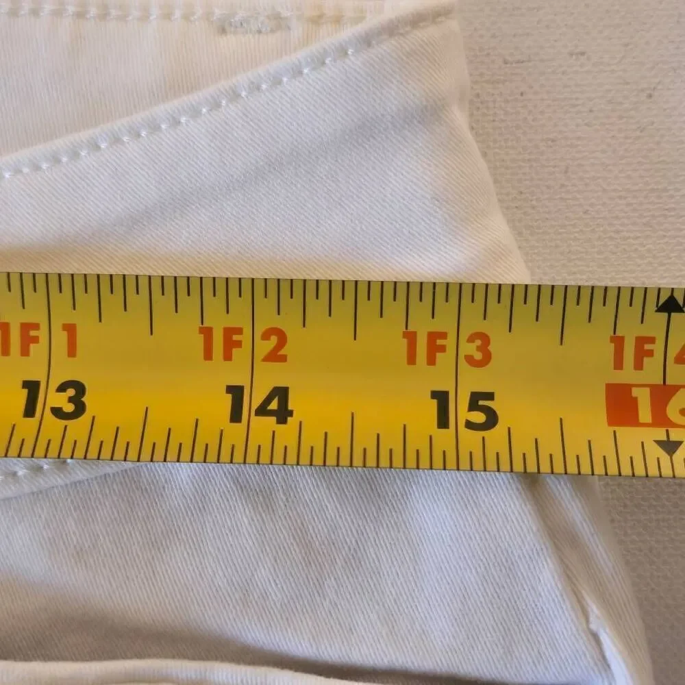 White House Black Market Womens Low Rise The Skimmer Ankle Jeans White Size 4 - Picture 10 of 16
